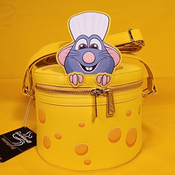 Loungefly Disney Pixar Ratatouille Remy Cheese Strawberry Scented Crossbody Bag - Picture 1 of 14
